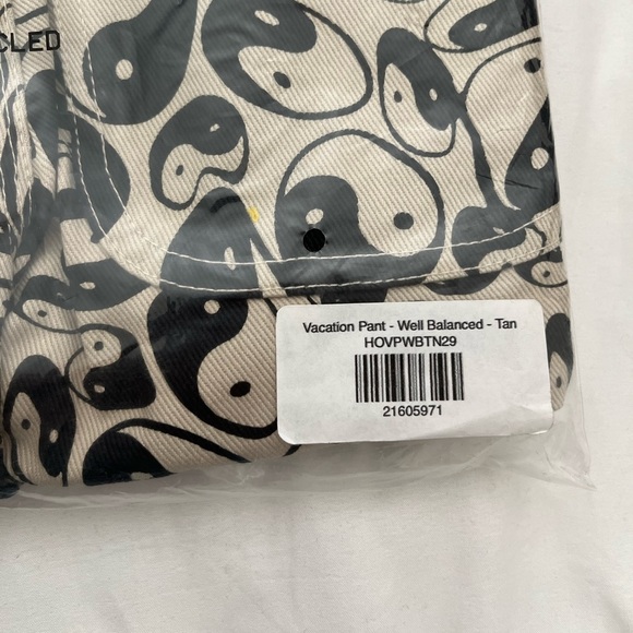 NEW Holiday the Label Ying Yang Vacation Pant - Well Balanced - Tan - Picture 7 of 8